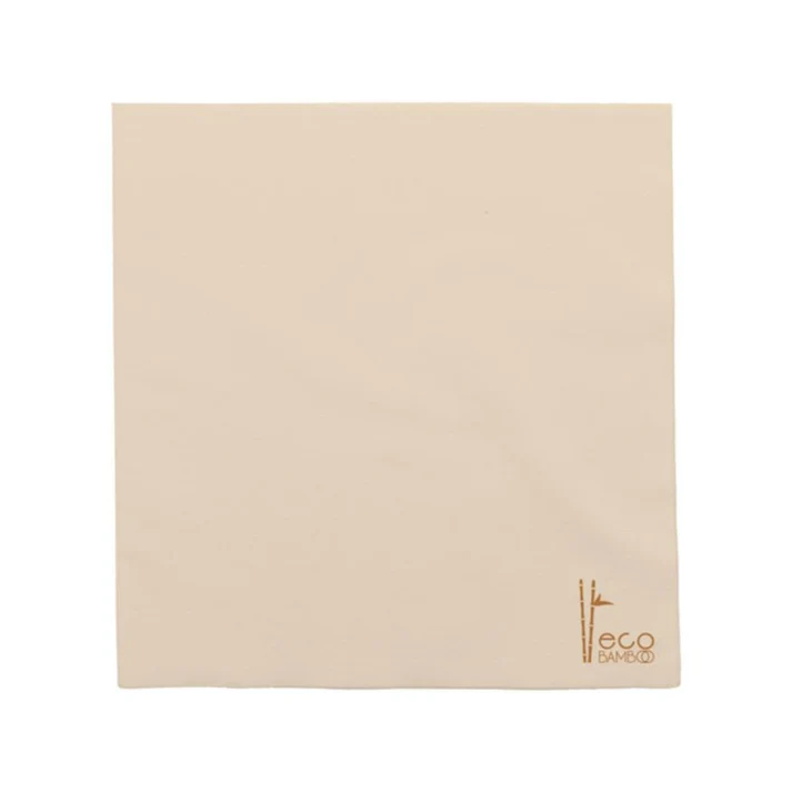Paquete 100 servilletas naturales 20×20 ECO Bamboo